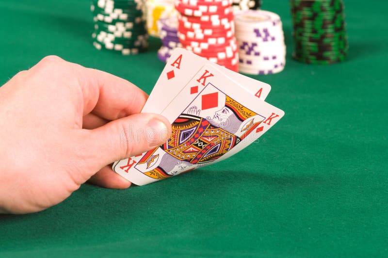 The player in poker.