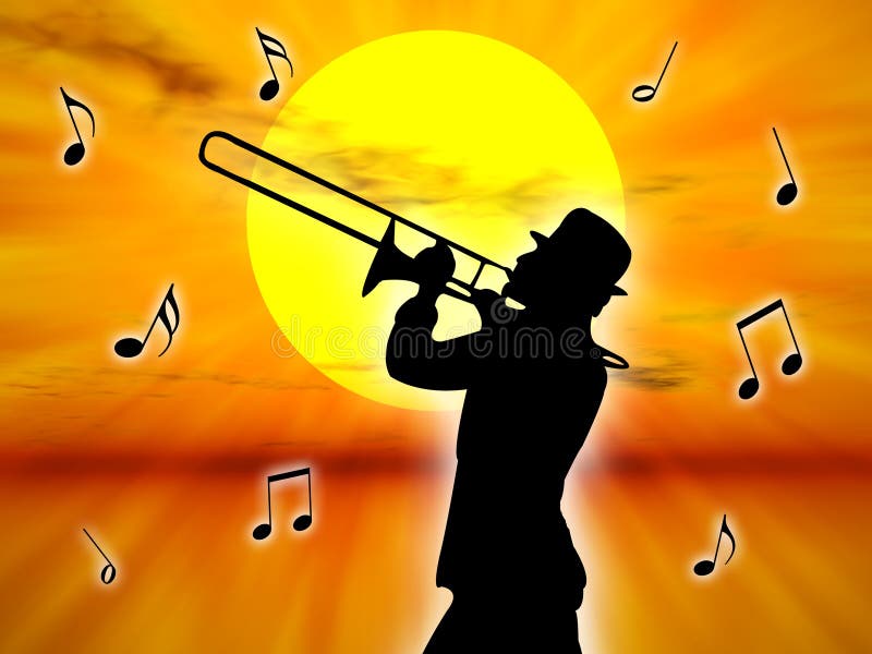 Player in the sunset