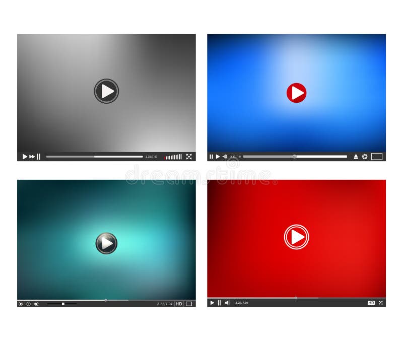 Players vector illustration