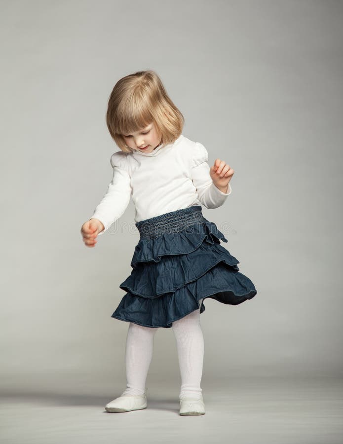 Playful baby girl dancing stock photo. Image of active 29240220