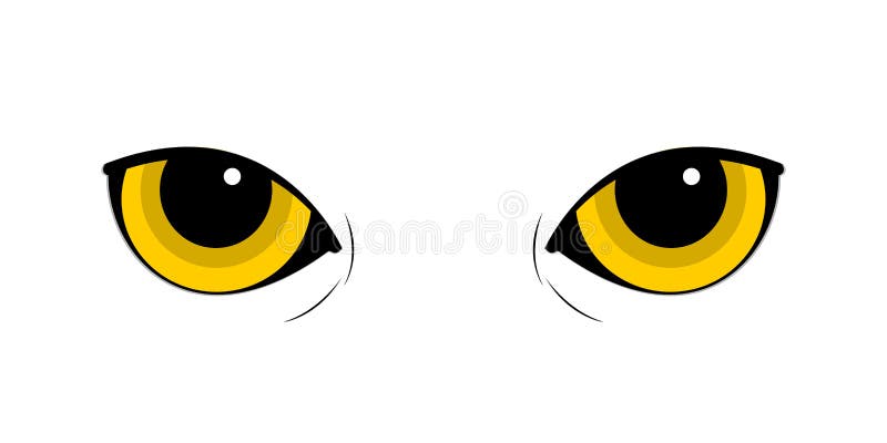 Playful Expressions from Cat with Yellow Eyes Stock Illustration   Illustration of character cats 199399214