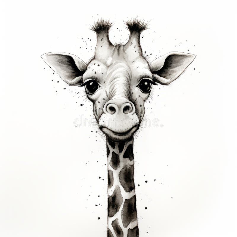 Giraffe Pencil Drawing