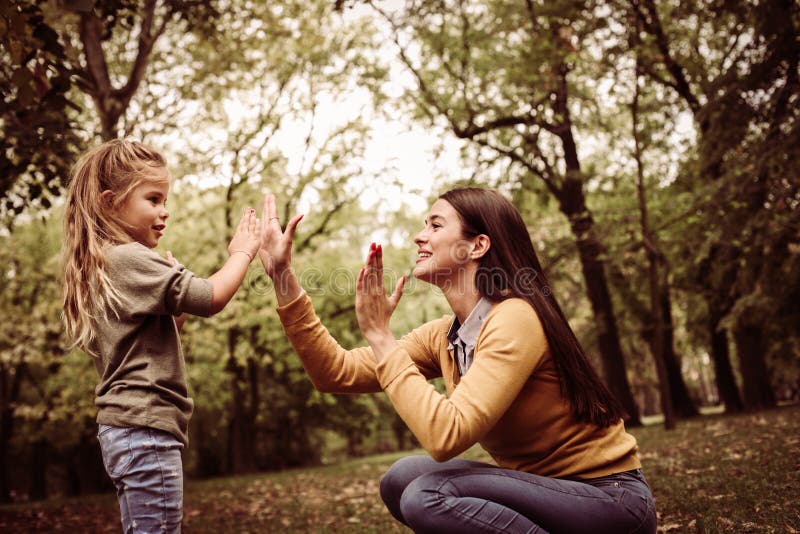 Playful. Mother Daughter Time. Single Mother. Stock Photo - Image of mother,  adult: 105514210