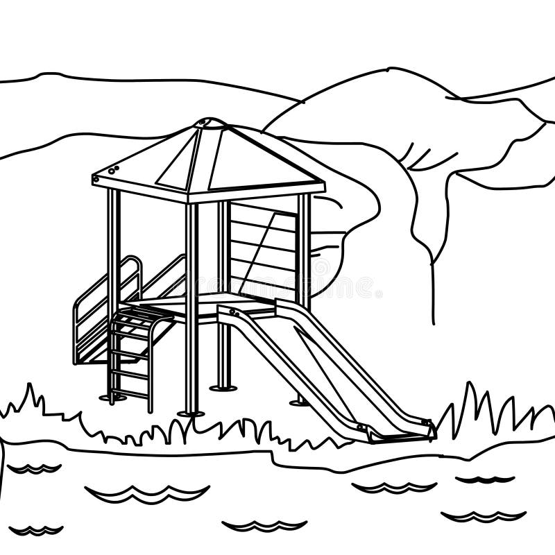 school playground coloring pages