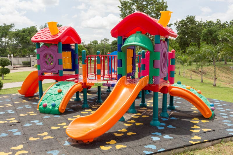 Playground Equipment in the Park Stock Image Image of jungle, color 72823685