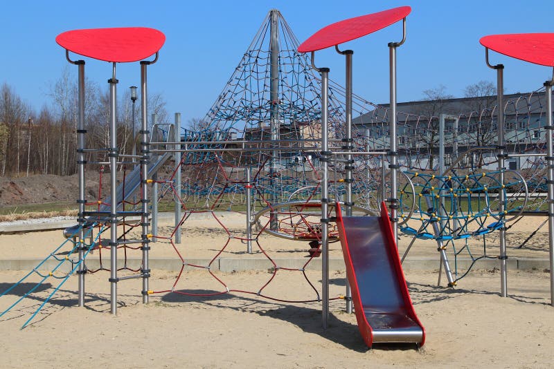 Playground in Poland stock image. Image of little, ground 48678281
