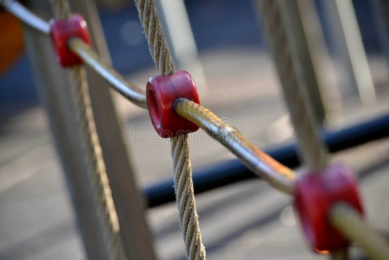 Playground Safety Climbing Ropes Stock Image Image of ground, concept