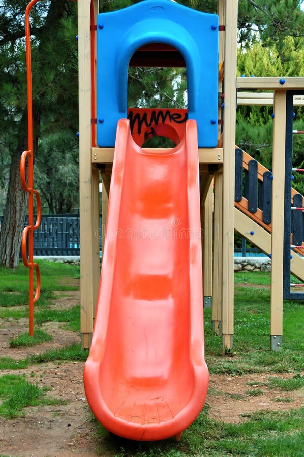Outdoor Wooden Public Playground Equipment with Climbing Steps and