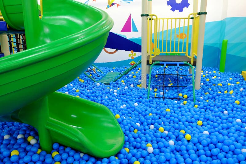 Playground Where is Full of Little Plastic Balls Stock Image Image of