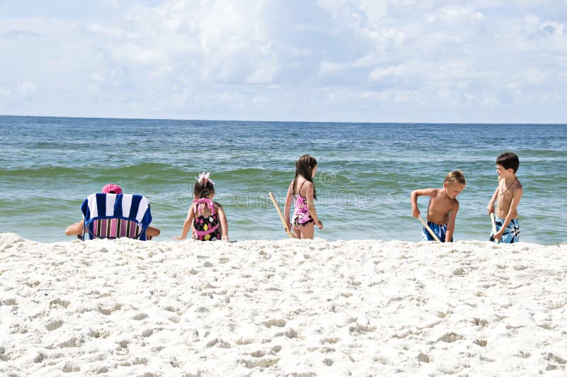 Playing at the Beach