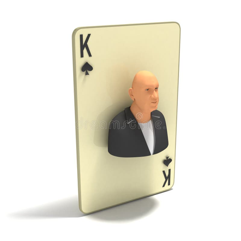 Playing Card King Of Spades, Variant 2 Picture. Image 4123493