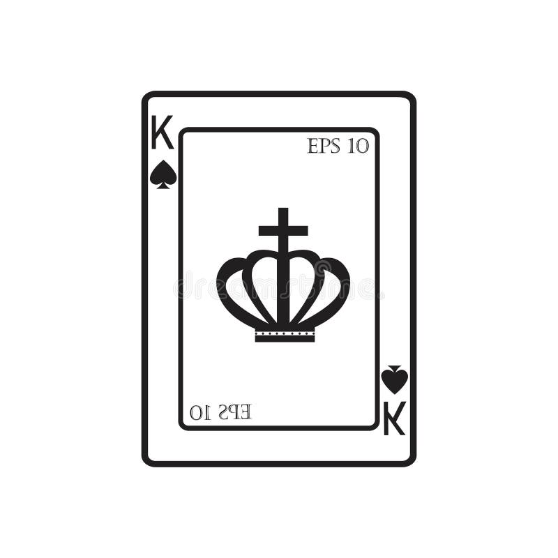 Playing Card Vector Icon Illustration Design Stock Vector