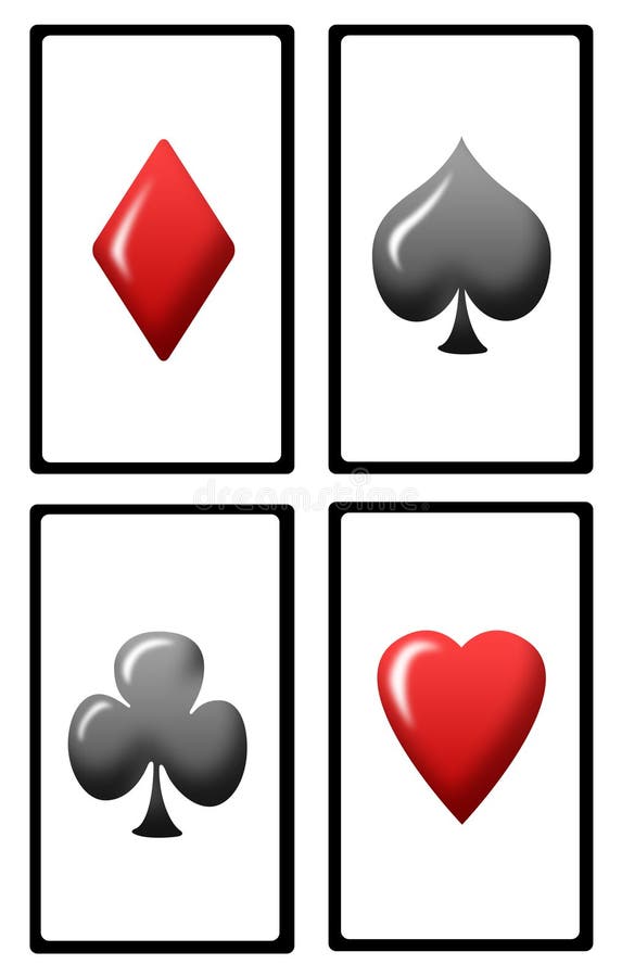 Playing cards symbols stock vector. Illustration of gambling 11814466