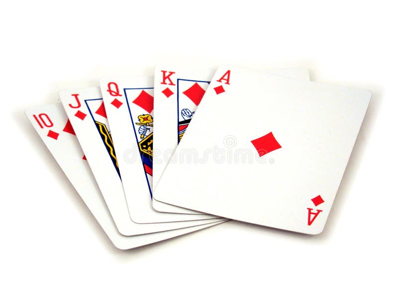 Playing Cards. On the table in order royalty free stock images