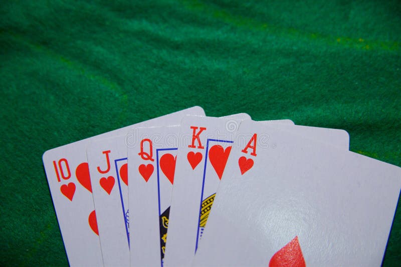 Playing Cards, Casino Poker Full House Stock Image Image of hand