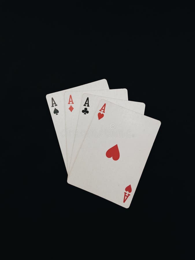 Playing Cards with a Four Cards Stock Image Image of play, cards 220778207