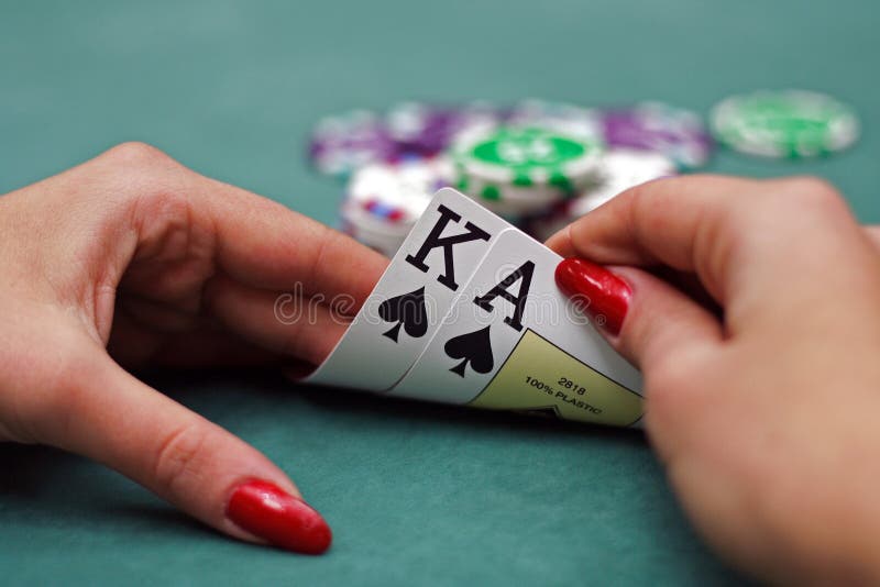 Playing cards in hands stock photo. Image of colorful 7620588
