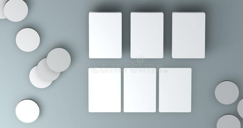 Playing cards mockup deck of playing cards isolated in white table 3D  rendering illustration Stock Photo by ©StasySin 327509280