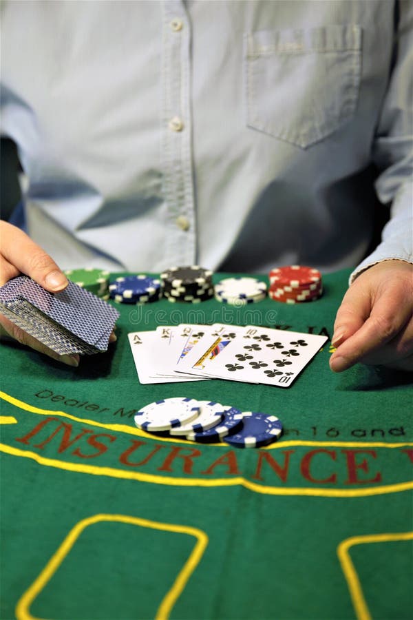 Playing Cards and Poker Chips Stock Photo Image of play, gamble 206908100