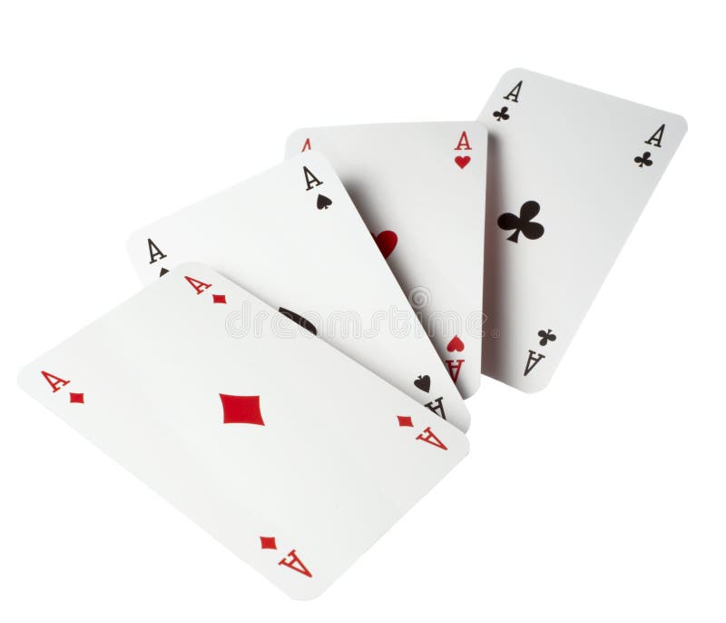 Close up of falling playing cards poker game on white background with clipping path. Close up of falling playing cards poker game on white background with clipping path