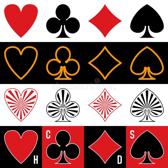 Playing Cards Symbols Stock Illustrations 2,816 Playing Cards Symbols