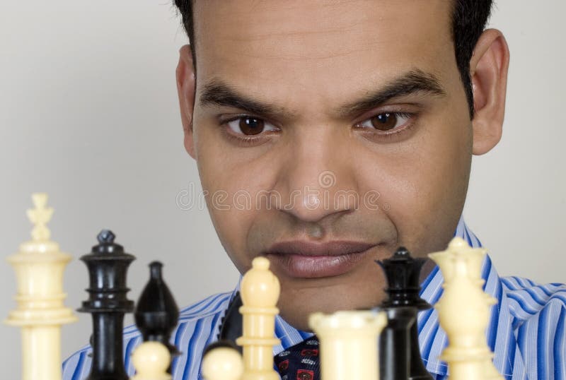 Chess player in street india hi-res stock photography and images