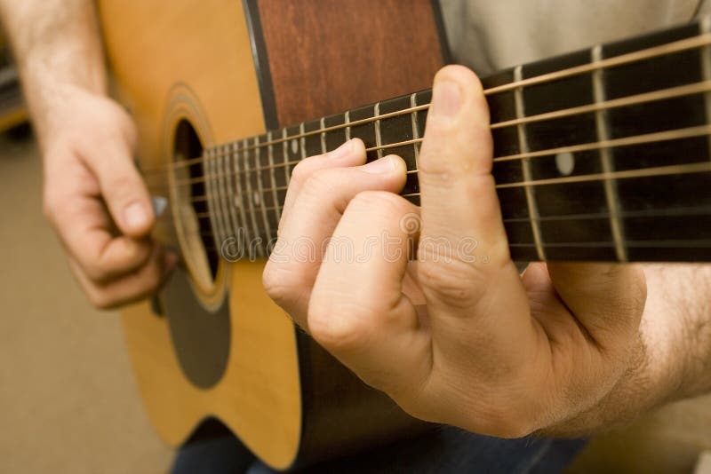 Playing Guitar royalty free stock images