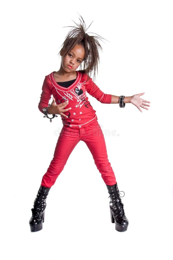 Playing Hip Hop Dress Up stock image. Image of african - 6746777