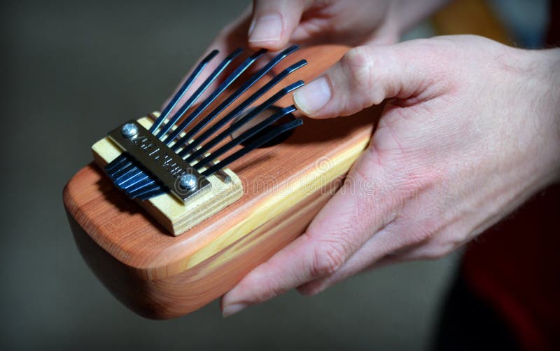 Playing the Kalimba