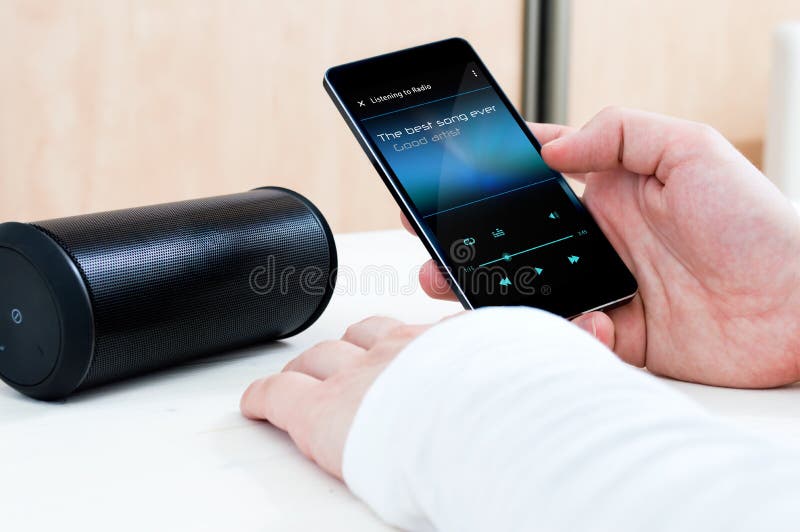 Playing music on a wireless speaker