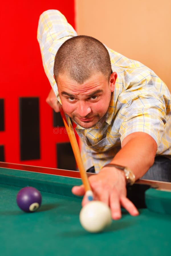 Group of Young Adults Playing Pool. Stock Image Image of shooting