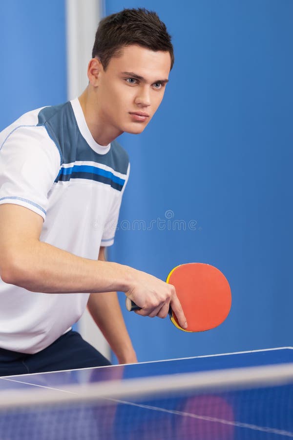 Playing table tennis. stock image. Image of equipment 32589543