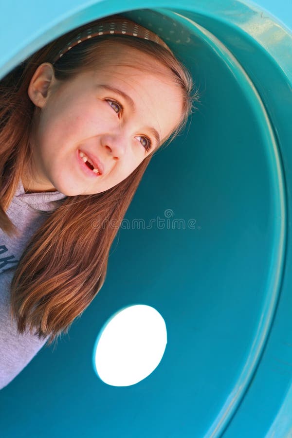 Playing in a tunnel