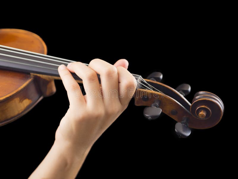 Playing violin royalty free stock images