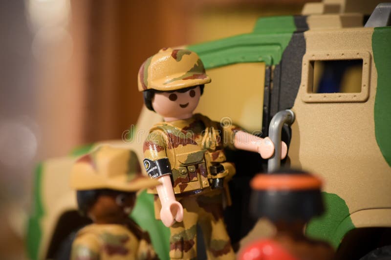 Playmobil Exhibition on the Gendarmerie Editorial Photography