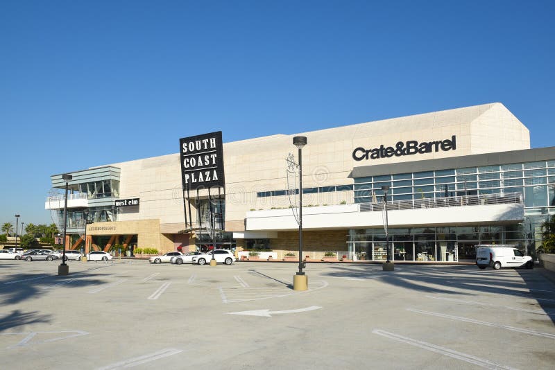Plaza Costa Mesa de côte sud photographie stock libre de droits