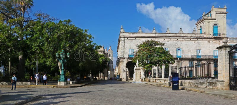 Old Colonial Buildings In Plaza Armas Havana Cuba Editorial