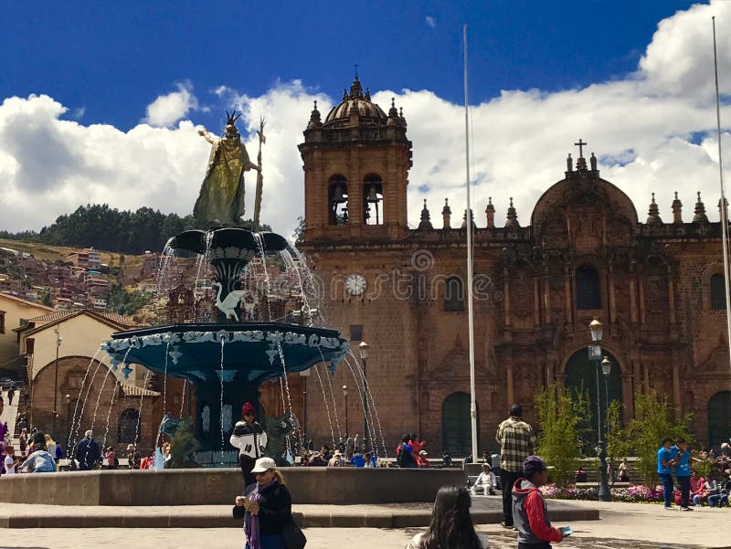 Plaza de Armas Cusco Peru fotos de archivo libres de regalías Plaza de Armas Cusco Peru fotos de archivo libres de regalías