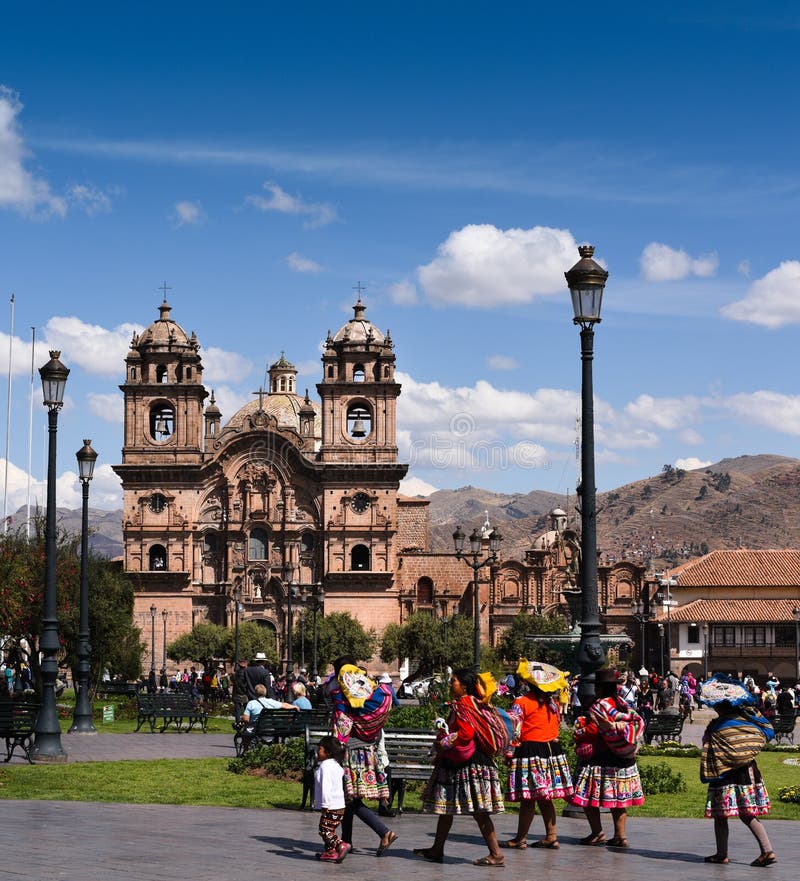 Plaza de Armas, Cusco, Perú imágenes de archivo libres de regalías Plaza de Armas, Cusco, Perú imágenes de archivo libres de regalías