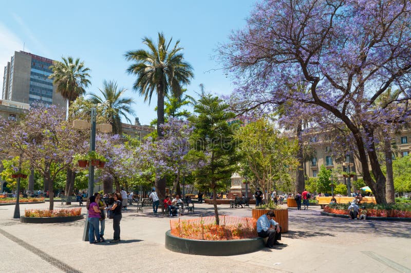 Plaza de Armas, Santiago - Chili image stock Plaza de Armas, Santiago - Chili image stock