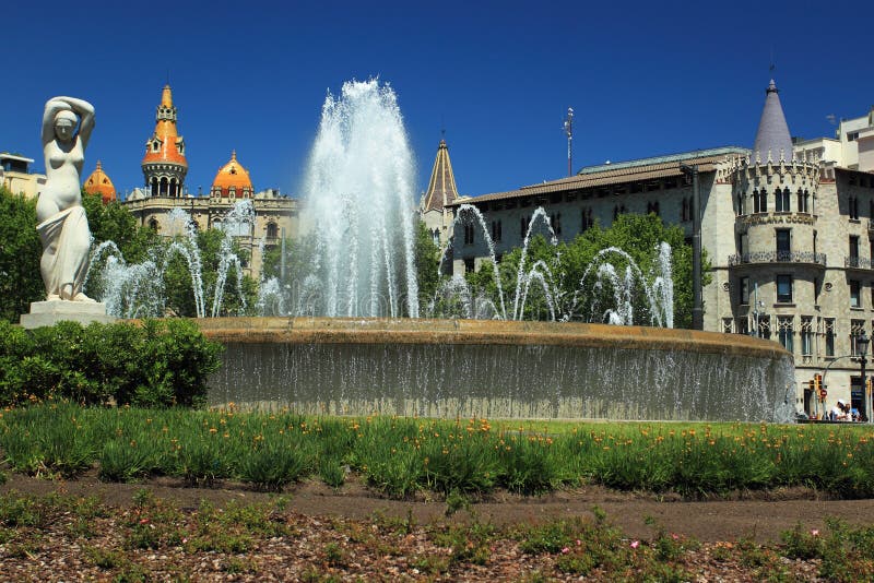 Plaza de Catalunya in Barcelona