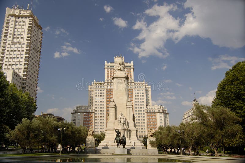Plaza DE España, Madrid royalty-vrije stock foto Plaza DE España, Madrid royalty-vrije stock foto
