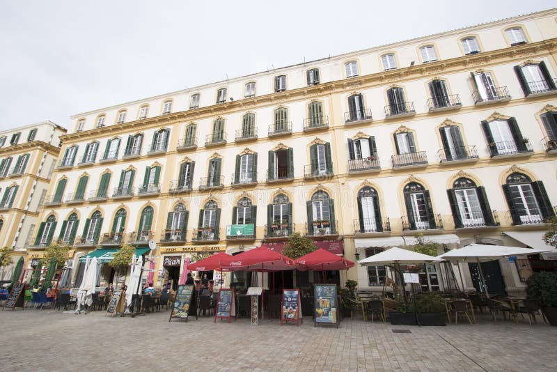 Plaza de la Merced, Malaga, Espagne photo stock Plaza de la Merced, Malaga, Espagne photo stock