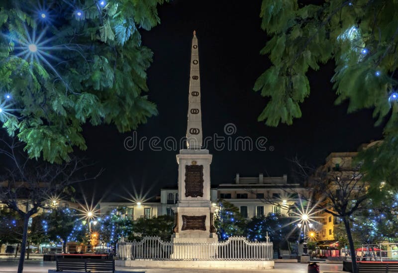 Plaza de la Merced, Malaga, Espagne photo libre de droits Plaza de la Merced, Malaga, Espagne photo libre de droits