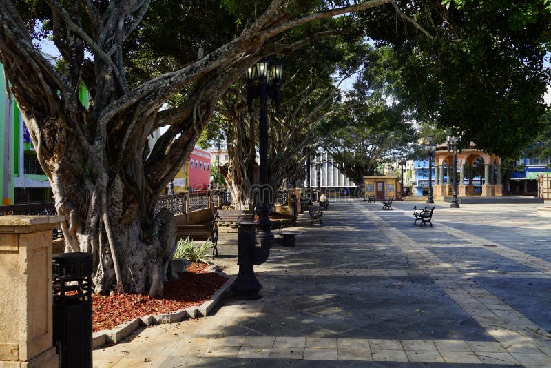 Plaza De Recreo, Arecibo, Puerto Rico arkivbilder Plaza De Recreo, Arecibo, Puerto Rico arkivbilder