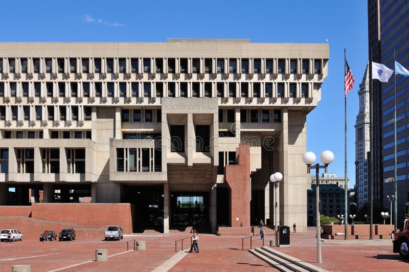 Plaza del corridoio di città, Boston fotografia stock