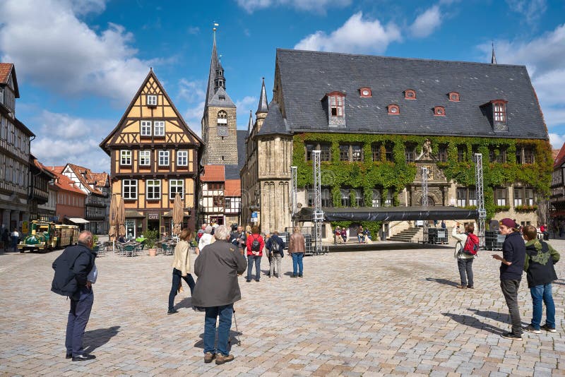 plaza del mercado de Quedlinburg fotografía de archivo libre de regalías plaza del mercado de Quedlinburg fotografía de archivo libre de regalías