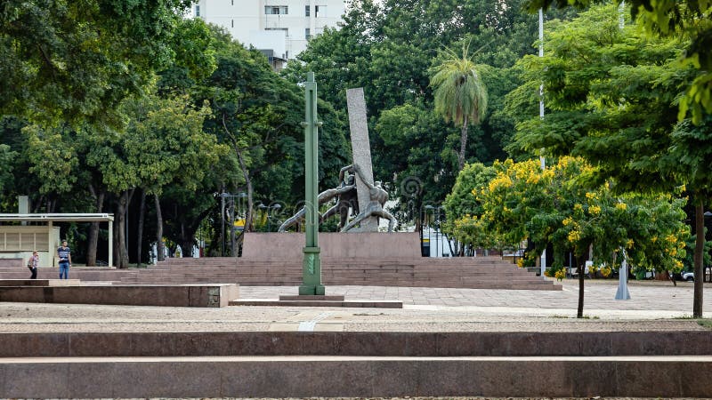 Plaza Dr. Pedro Ludovico Teixeira in Goiania City