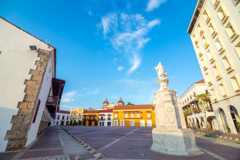 Plaza historique à Carthagène, Colombie