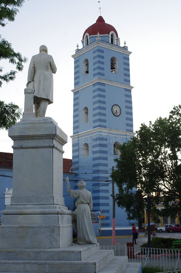 Plaza Honorato in Sancti Spiritus, Cuba royalty free stock photography Plaza Honorato in Sancti Spiritus, Cuba royalty free stock photography
